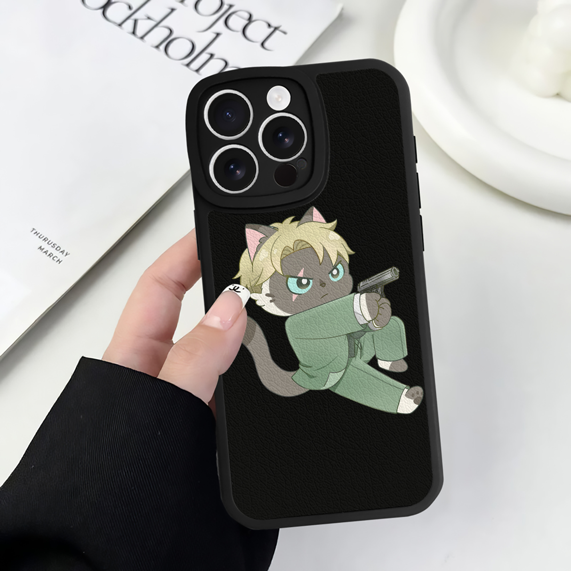 （画像用） SPY×FAMILY间谍家家酒 【iPhone 16シリーズ対応】シリコンスマホケース（レザー調） 材質：シリコン